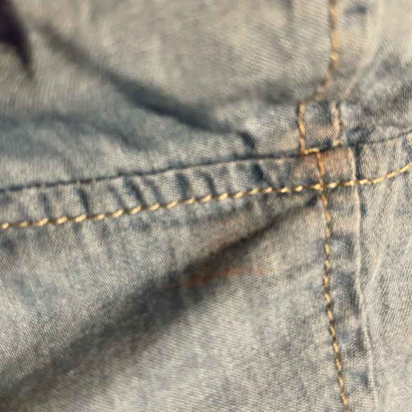 Haute Monde young contemporary Large denim blue stretchy NWT two small stains. - Picture 7 of 8